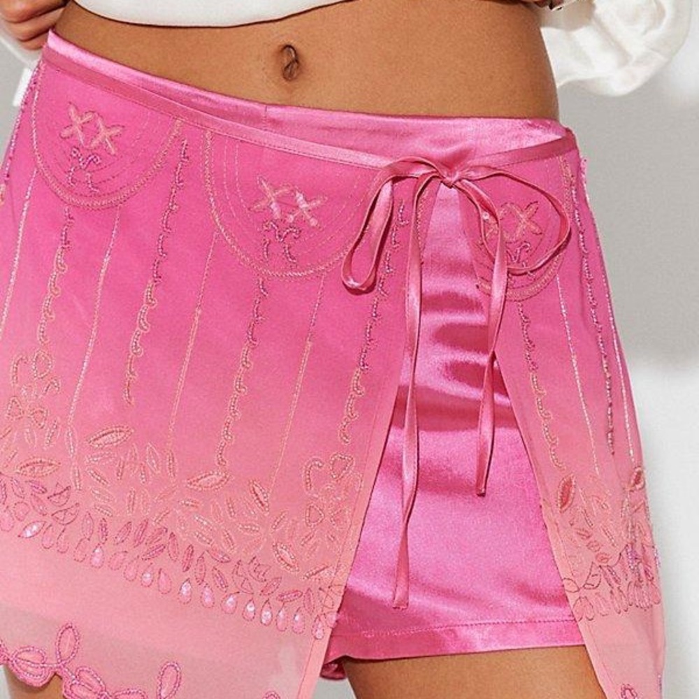 Free People Lala Beaded Skort- size large - Picture 2 of 6